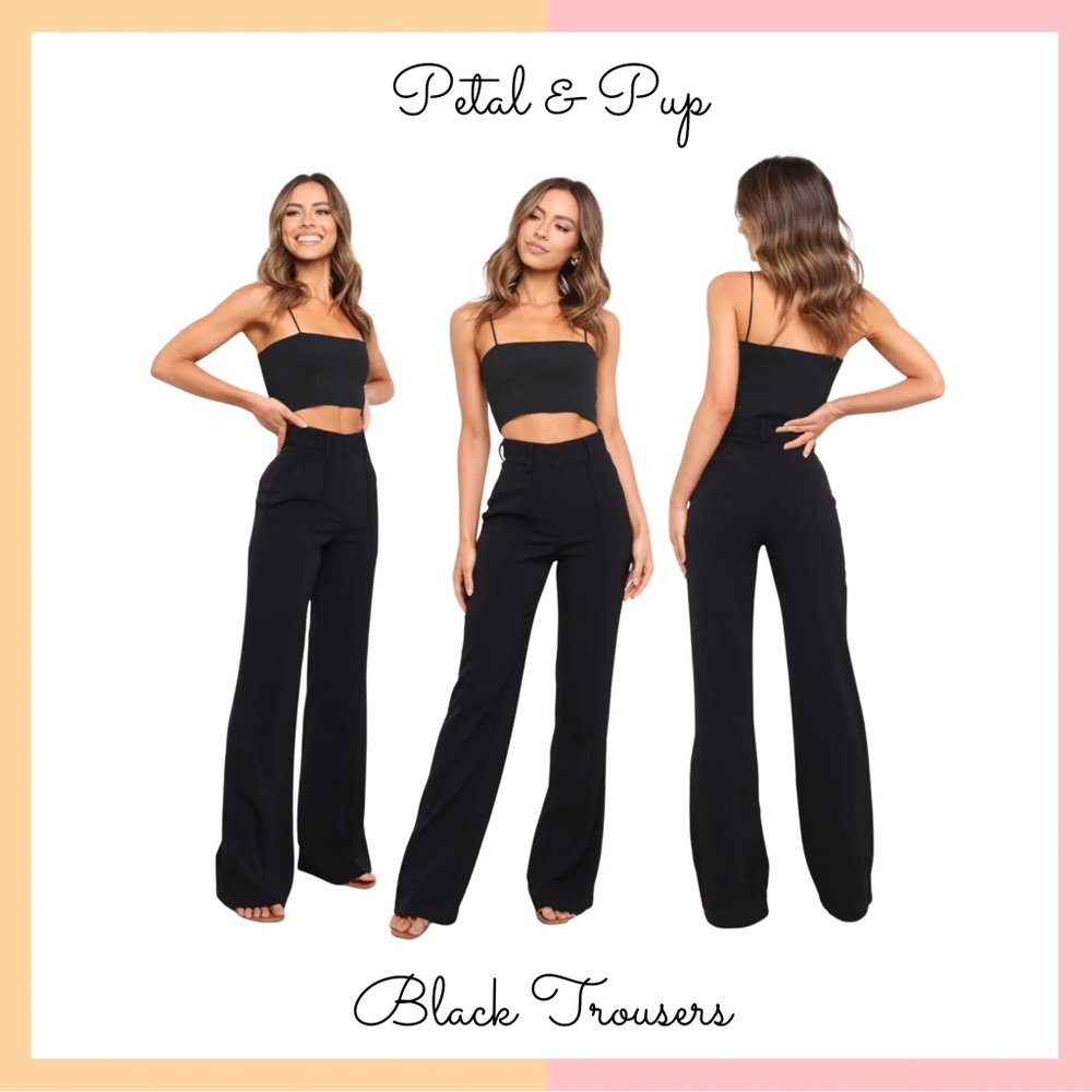 Petal & Pup Black Trousers